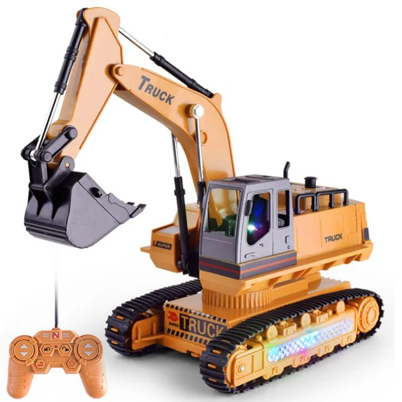 

New Simulation Excavator 8-Channel Children's Electric Excavator Gift Toy