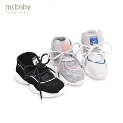 Mr. baby оригинальная детская обувь 2019 новая весна и осень дышащая сетка Ткань простая девочка и мальчик повседневная обувь