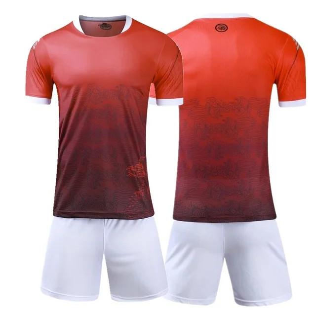 Для мужчин и детей, Комплект футболок для футбола, survete, для мужчин, t, комплект для футбола, на заказ, для взрослых, детские футбольные тренировочные костюмы, Клубные униформы, Maillot De Foot Jersey - Цвет: red