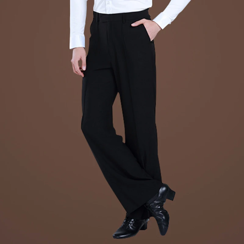 Dancing Costume Black Dance Pants Mens Dance Performance Costumes