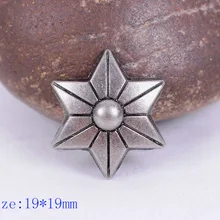 30x Star Flower Rapid Rivet Stud Set For Bag Shoe Clothing Leathercraft Conchos