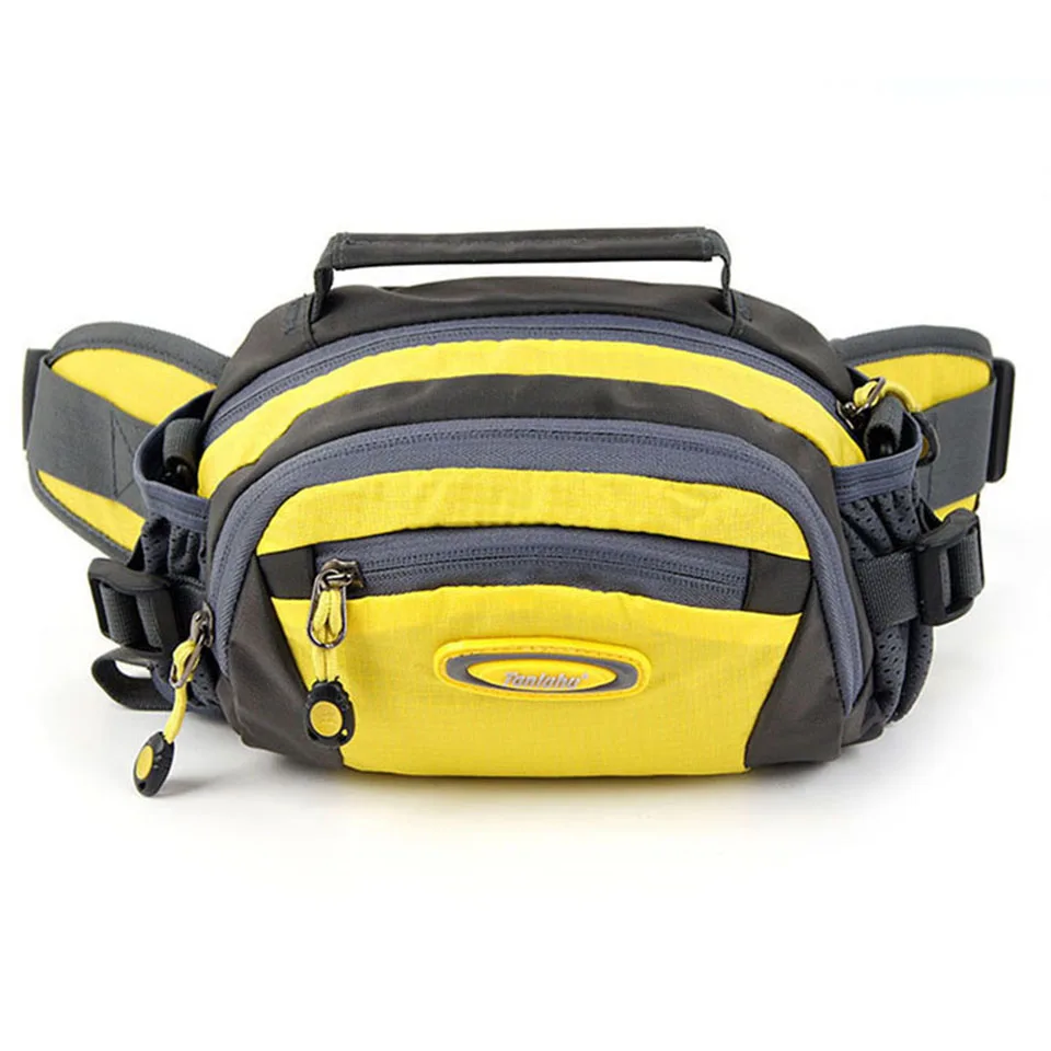1.5L Водонепроницаемая нейлоновая многофункциональная спортивная сумка для бега на открытом воздухе, велосипедная альпинистская Спортивная поясная сумка, сумка на пояс для бутылки с водой - Цвет: Yellow