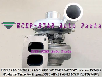 

RHC91 114400-2901 114400-2902 VB270039 VB270074 VD270074 Turbo Turbine Turbocharger For HITACHI EX200-1 For ISUZU 6WA1T 6WA1-TCN