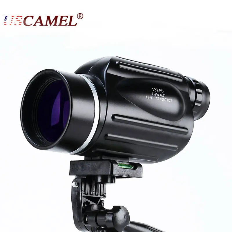 

Hunting 13x50 Big Vision Monocular Powerful Handheld Telescope Eyepiece Spotting Scope Sport Watch with Handle USCAMEL