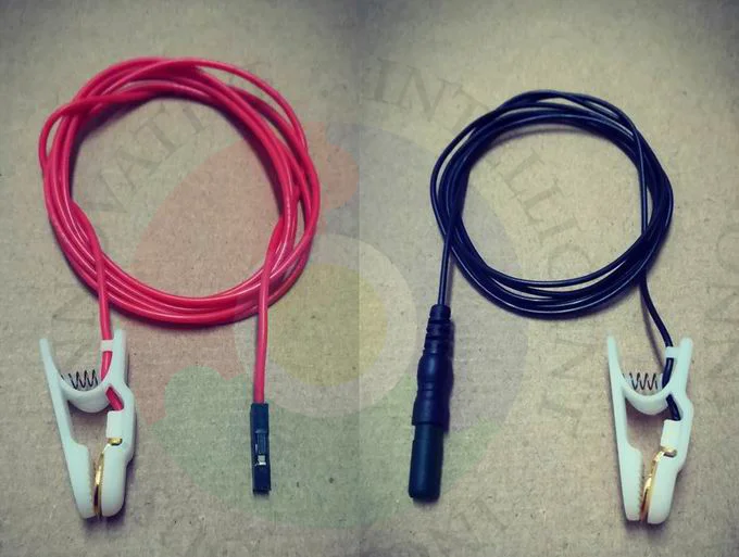 

Advanced EEG Brain Electric Ear Clip Electrode, Gold-plated Ear Clip Electrode, Suitable for EEG Module Such as OpenBCI