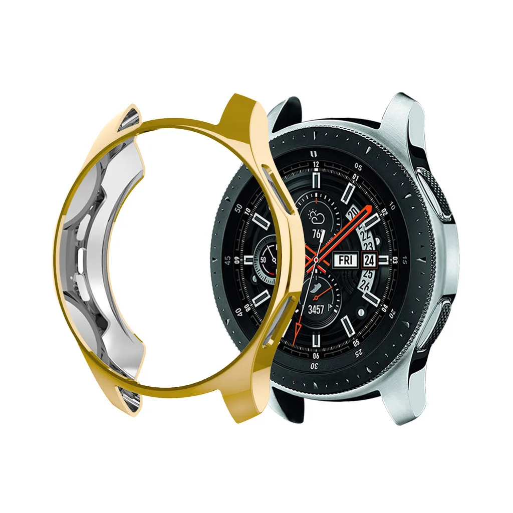 

Protective Shell For Samsung Galaxy Watch 46/42mm Ultra-thin TPU Plating Protection Case Cover Protective Cases New 0102#2