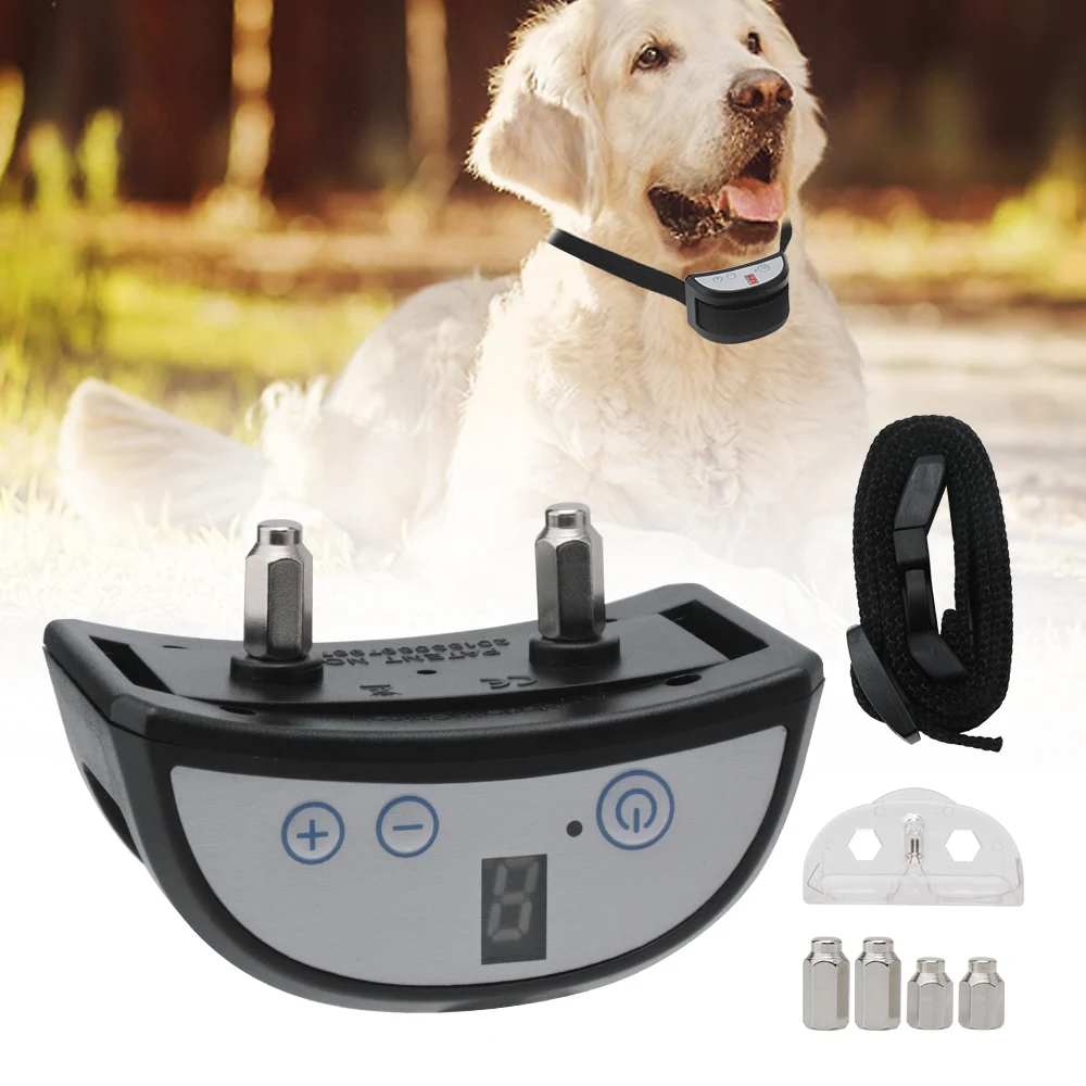 

Dog Training LED display 7 Sensitivity Adjustable Collar Bone Sensitivity Vibration Shock Stop Barking Device For Dog Pet Supply