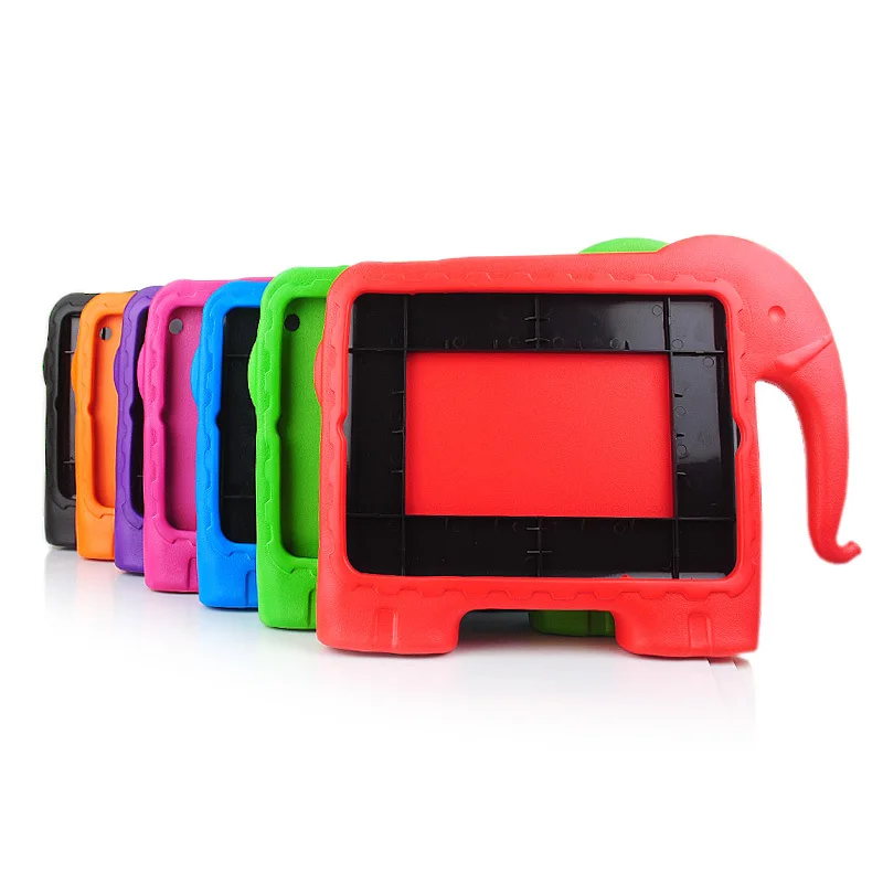 Lovely Elephant style Kids safe Proof Thick Foam EVA Shock Stand Cover Case For Apple iPad 2/3/4 hot sale free shipping | Компьютеры и