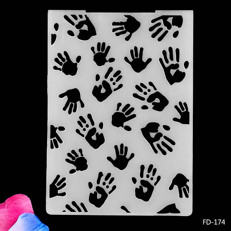 Kinds of Embossing Folders Plastic Scrapbooking For DIY Scrapbook Album Card Decorating Tool Crafts Card Paper Making Decoratio