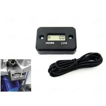 

Portable Hour Meter Tachometer Hour Meter Counter Waterproof Engine Gauge For 4 Stroke Motorcycle ATV Snowmobile LCD Display