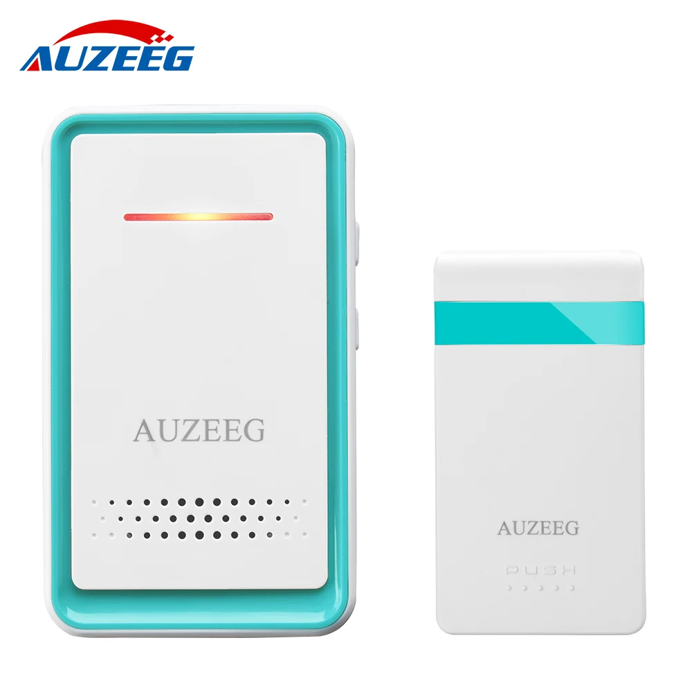 

Home Security Welcome Wireless Doorbell Smart Doorbell Chimes Intelligent Alarm LED light 52 Songs With Waterproof Touch Button