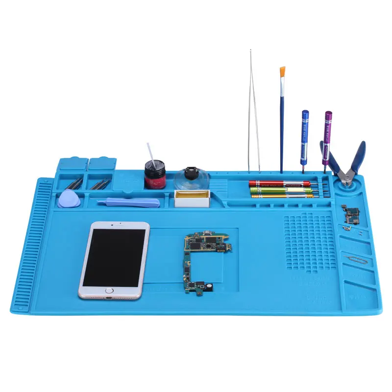 45x30cm Large Heat resistant Silicone Soldering Mat Heat Gun BGA