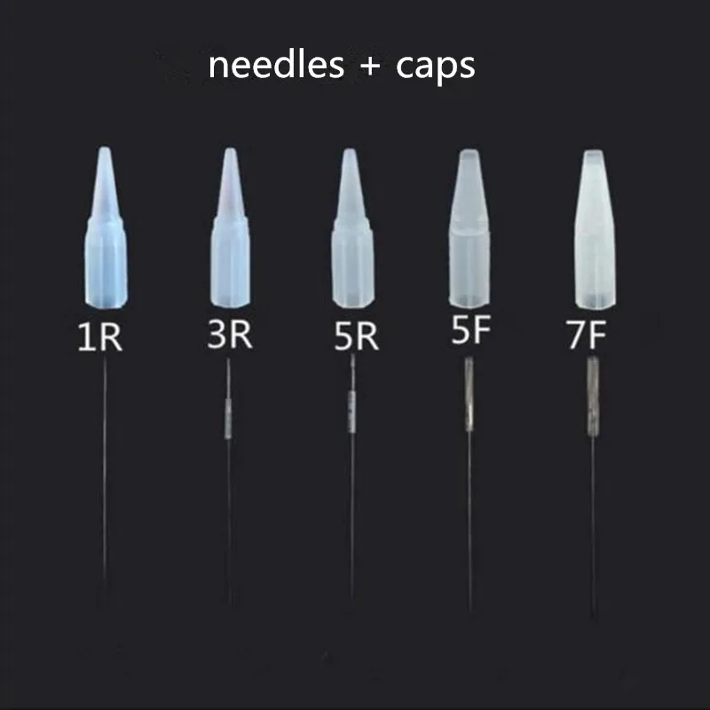

Free shipping 100pcs Permanent Makeup needle cartridge for tattoo machines -7 F and 100 pcs tattoo needle tips