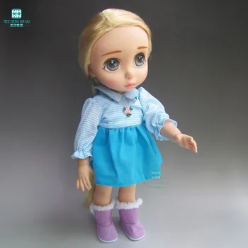 

Clothes for dolls Fashion blue dress fits 40cm Salon dolls