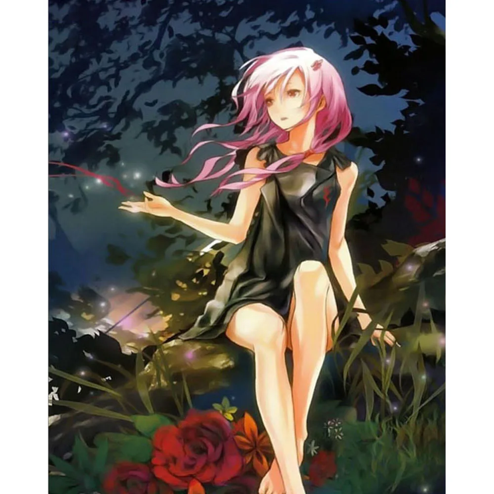 

New 5d Diamond Painting Anime Girl diy Diamond Embroidery Cartoon character scenery Sale Full Square Drill by numbers F1039