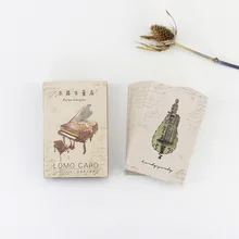 28 sheets/Set Retro Musical instrument Mini Lomo Postcard /Greeting Card/Birthday Letter Envelope Gift Card Message Card