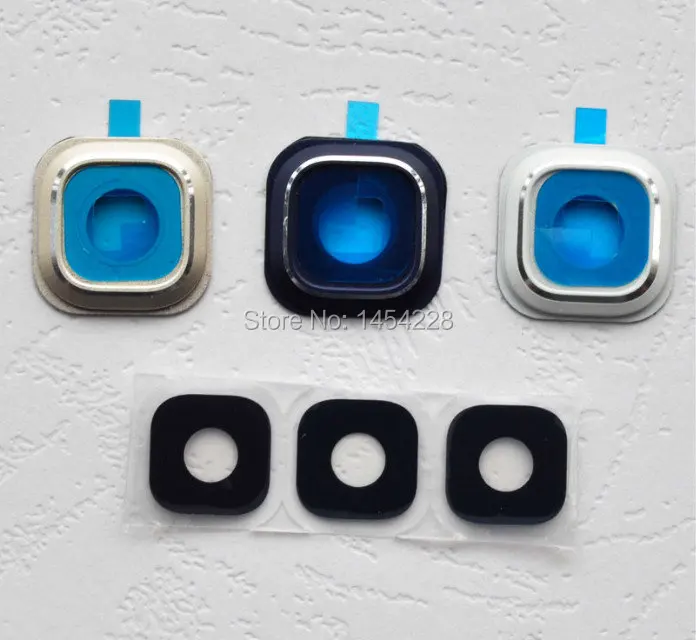 BINYEAE 1 set New Rear Camera Glass Lens + Cover frame + Adhesive For