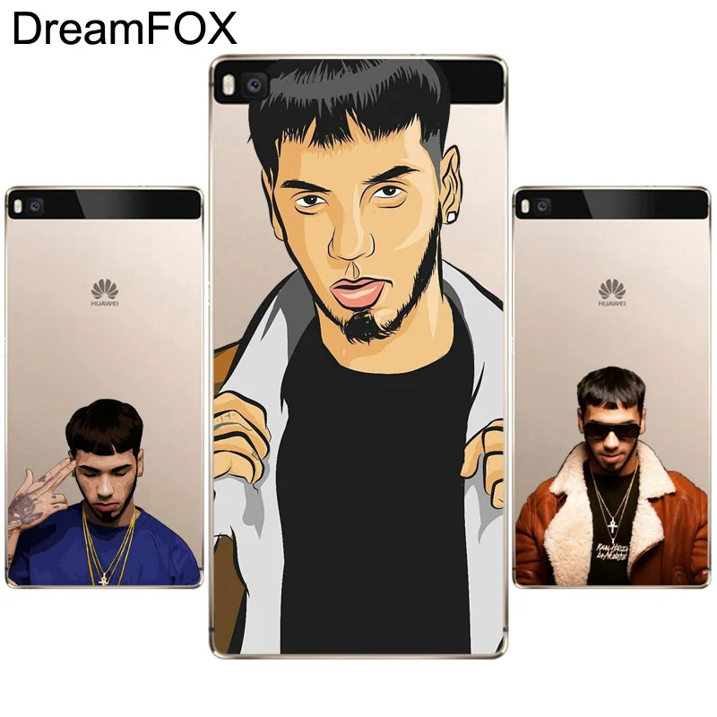 Мягкий силиконовый чехол DREAMFOX M375 Anuel Aa из ТПУ для Huawei P8 P9 P10 Lite Plus 2017 Honor 8 Pro 9 6X |