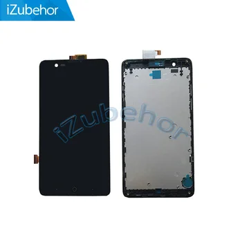 

100% warranty black LCD Screen Display with Touch Screen Digitizer+frame assembly For ZTE V5 U9180 V9180 N9180/ V5S N918ST