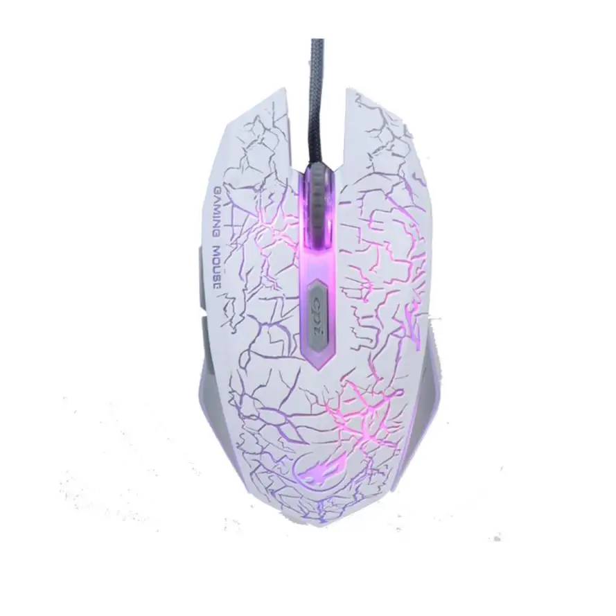 

2400 DPI 7D Buttons LED Wired Gaming Mouse For PC Laptop LOL Pc Mouse Trackball Steel Series # T10