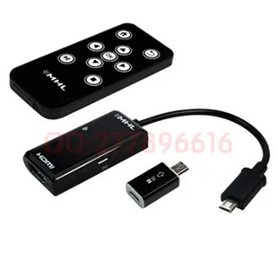 

MHL Micro USB to HDMI HDTV Adapter with Remote Control for Galaxy S3 S2 S4 Note2