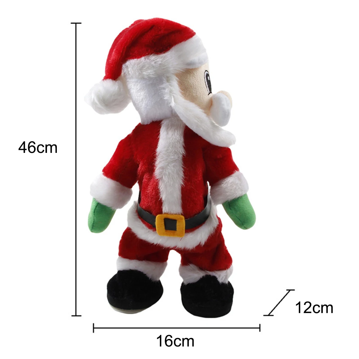 Рождественский подарок танцевальная электрическая музыкальная игрушка Санта Клаус кукла Twerking Поющая
