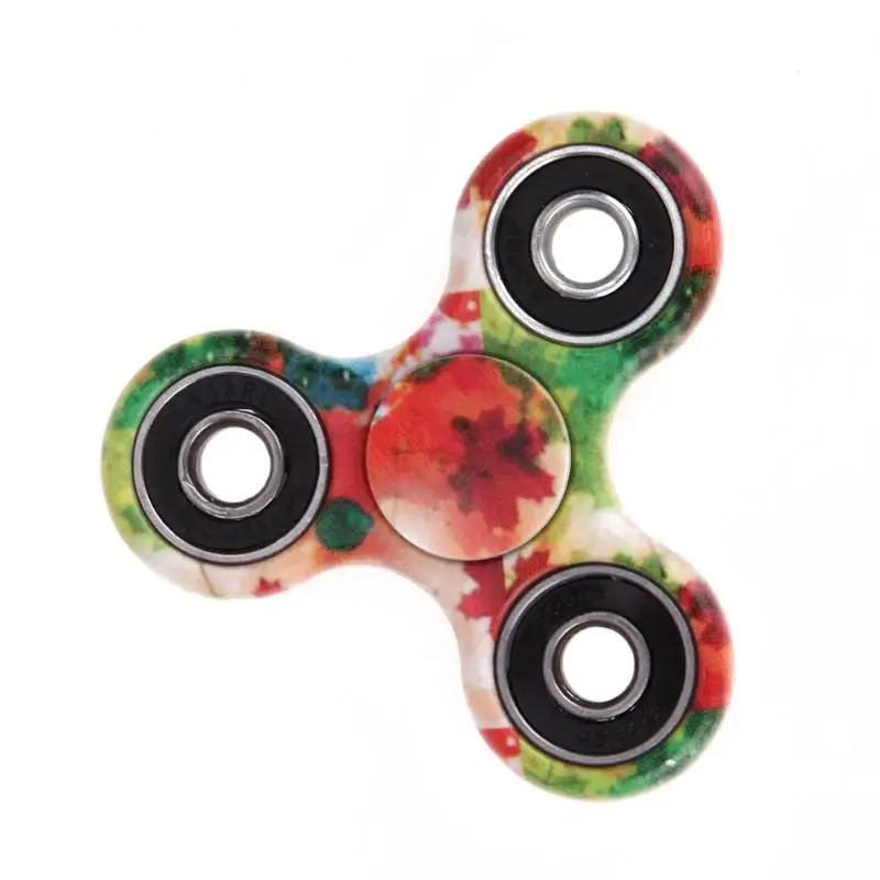 Детский красочный Tri-Spinner Fidget Toy Дети EDC сенсорная рука Спиннер против стресса успокаивающий палец Спиннеры для аутизма и СДВГ - Цвет: 04