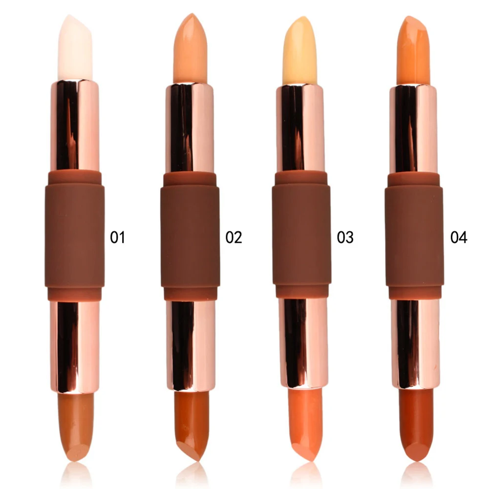 

Highlighter Contour Stick Dual Head Brighten Prominent Side Profile Portable for Women JIU55