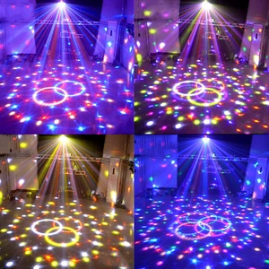 9 Colors DMX 512 Led Disco Light Laser Lumiere Wireless RGB Party Lights For Kids Parties DJ Sound Activated Disco Ball Lamp