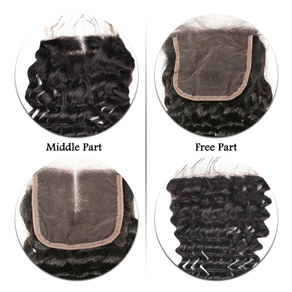 100% human hair extenison deep curly for black women  (1)