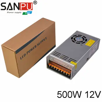 

500W 12V LED Power Supply 41.6A LED Driver Power Adapter Switching 220V to 12V Transformer Standard PS for 5050 3528 LED Strip