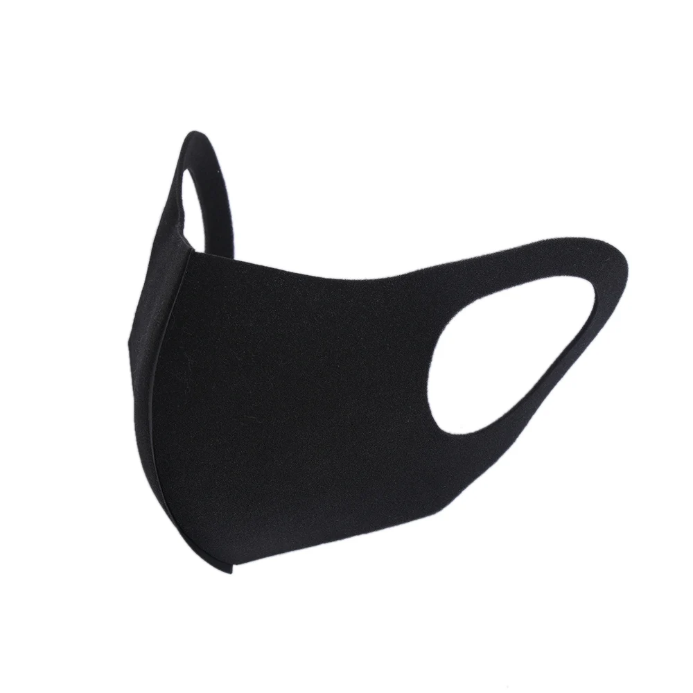 

Black Unisex Anti-Haze Mask Motorcycle Bicycle Outdoor Sports PM2.5 Windproof Face Mouth Half Mask Washable