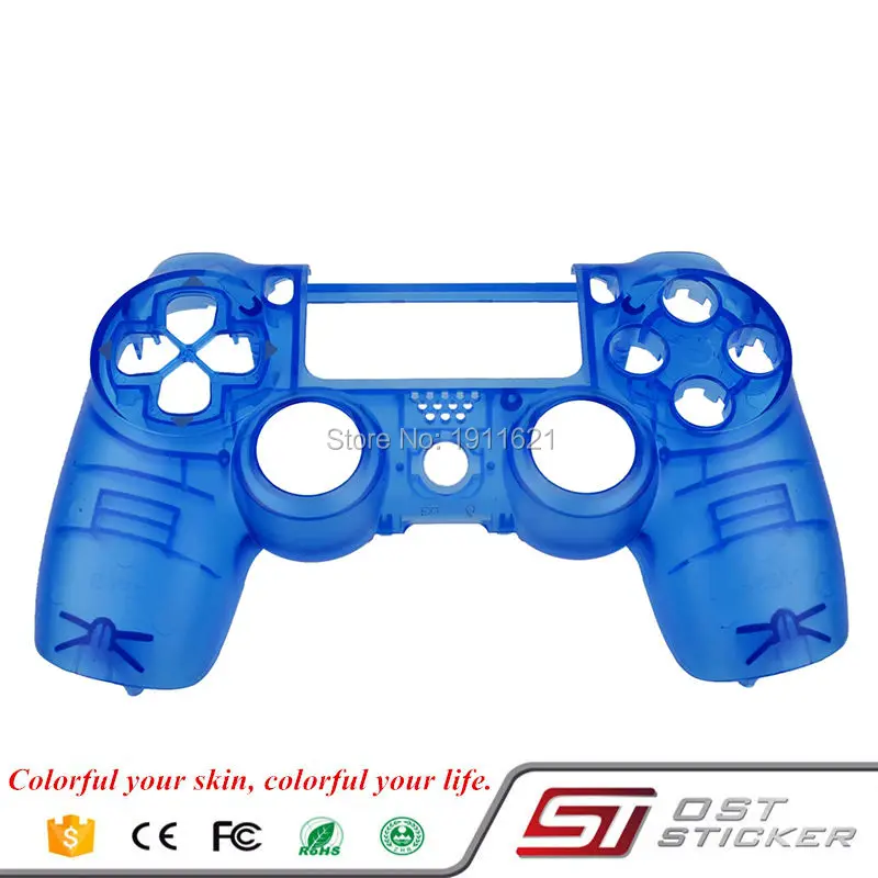 PS4 front shell transparent blue (1)