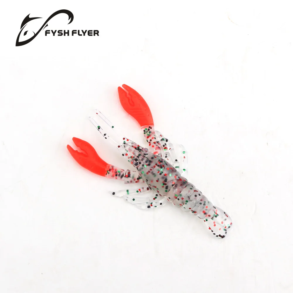 

SHC100#044R Lobster Soft Lure Baits ,Life Like,Less Auspicious Eyes,The Color Brown,4-Inch, five piece