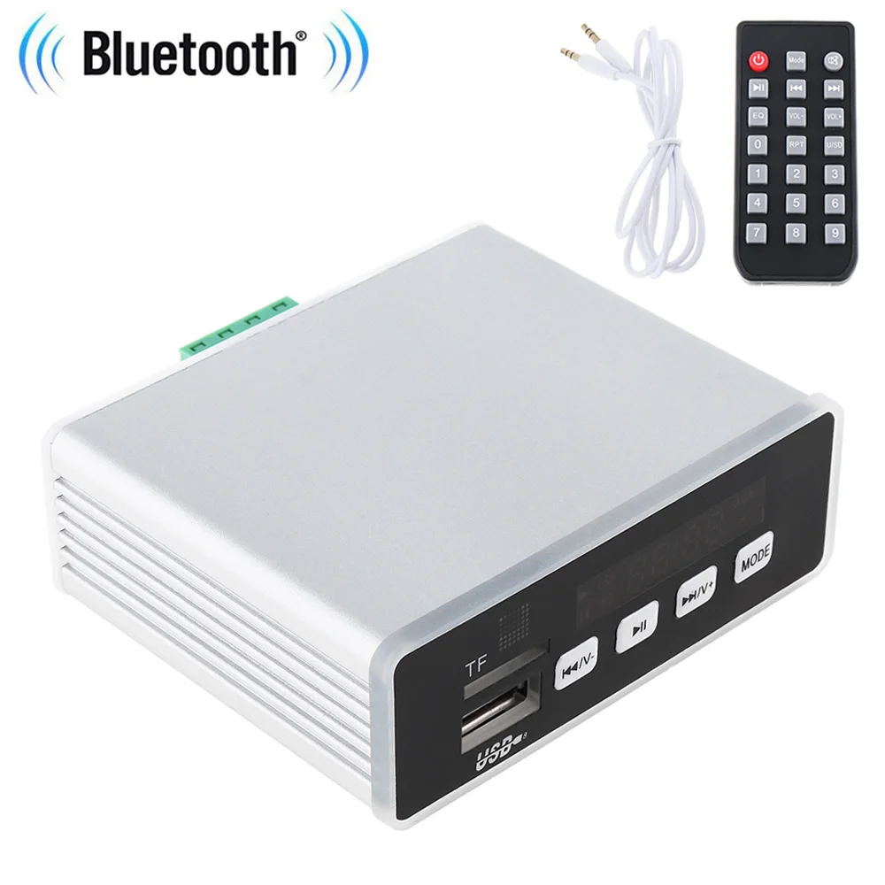 

60W Bluetooth Small Power HIFI Amplifier MP3 Decoder APE FLAC WAV TF USB MP3 Player Lossless Format Decoding for Car Home DVD