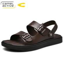 Camel Active/Новинка года; высококачественные летние мужские сандалии из натуральной кожи; удобная обувь на ремешке с пряжкой; модная повседневная обувь; 19367