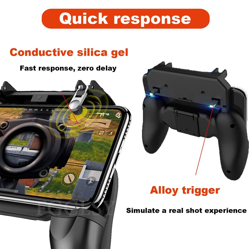 FGCLSY Mobile Game Controller Fortnited Free Fire Pubg Mobile Gamepad Pubg Controller Gaming Pad Metal L1 R1 Button for iPhone