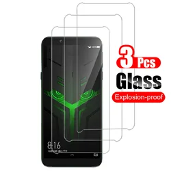 3-Piece Tempered Glass Screen Protector Set with 10H Hardness (Black Shark)