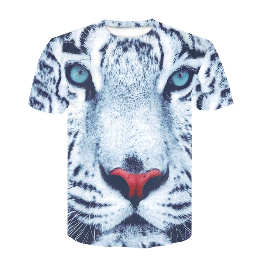 Высококачественная футболка с коротким рукавом, Мужская модная брендовая Дизайнерская футболка с 3D принтом, Мужская Высококачественная футболка с изображением головы льва