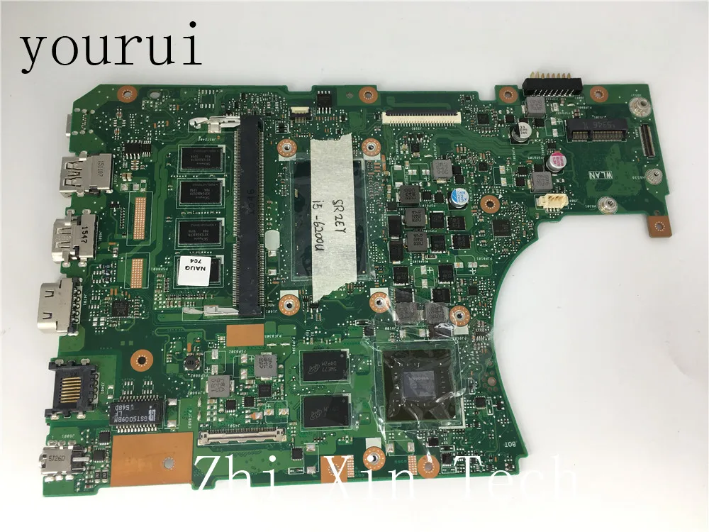  yourui X556UJ REV2.0 i5-6200u 4GB RAM DDR3 For ASUS X556UF X556UJ Motherboard laptop Mainboard Test