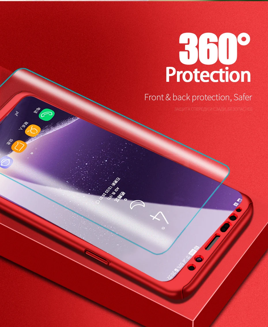 360 противоударный чехол для телефона samsung Galaxy S9 S8 S10 Plus Note 8 9 S10E чехол для samsung S7 Edge S8 3D защитный чехол для экрана s