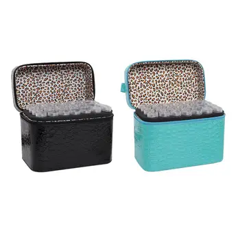 

NEW Diamond Painting Box 84 Compartment Nail Art Gold Powder Storage Box Transparent Bottle Nail Art Accessories Storage Box #d