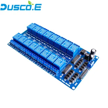 

16 Channe Relay Module DC 5V 12V Expansion Board for Arduino ARM PIC AVR DSP With Optocoupler Protection LM2576 Power