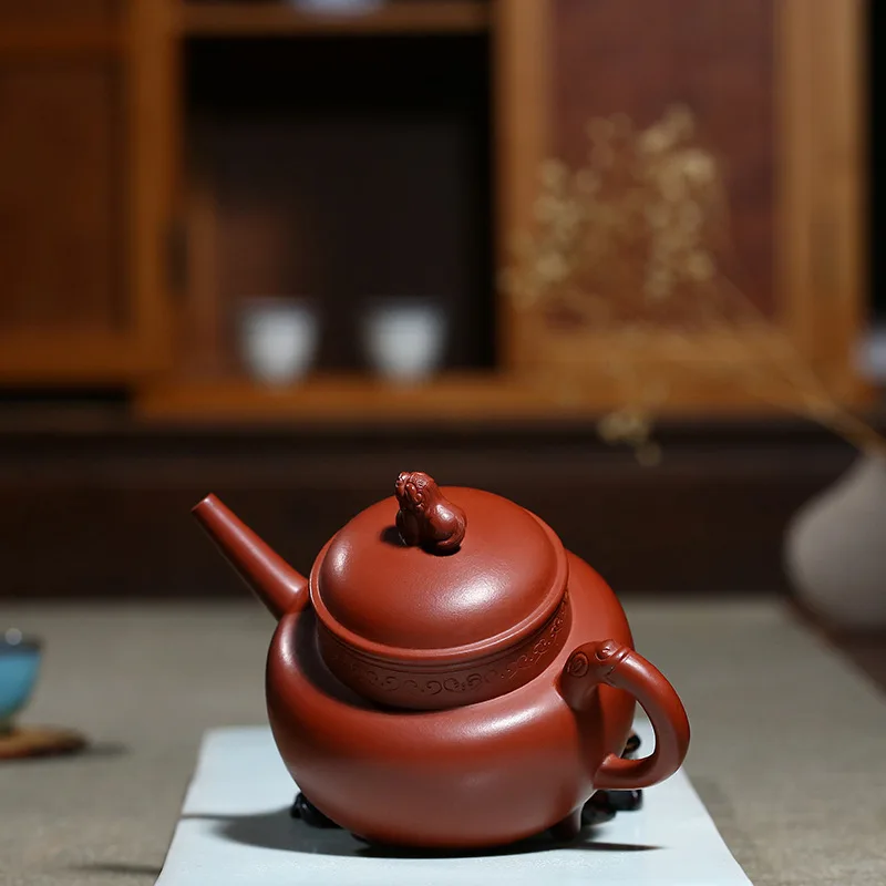 Исин рекомендуются по ручной НЕОБРАБОТАННАЯ руда dahongpao трехногий доброжелательный горшок кунг-фу чайный набор