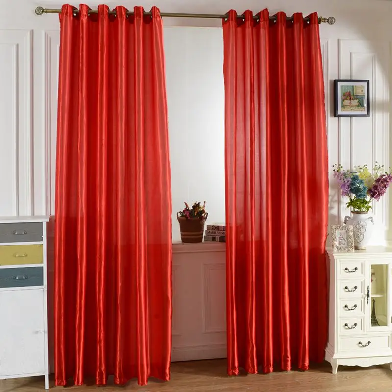 

2017 1M x 2M Polyester Window shade Semi-shut Blackout Similar velvet Curtains living Room Bedroom Sheer Curtains
