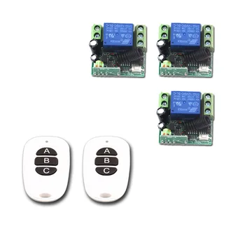 

Smart Home RF Wireless Remote Control Switch System Electric Garage Door /Window Control DC12V 1CH 2Transmitter &3Receiver