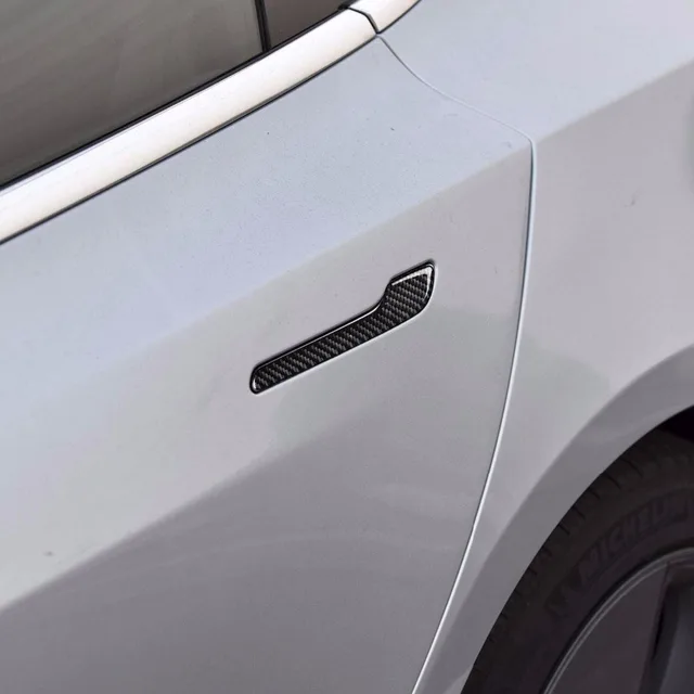 Carbon Door Handle Wrap Set Tesla Model 3 4 Pieces Order Online