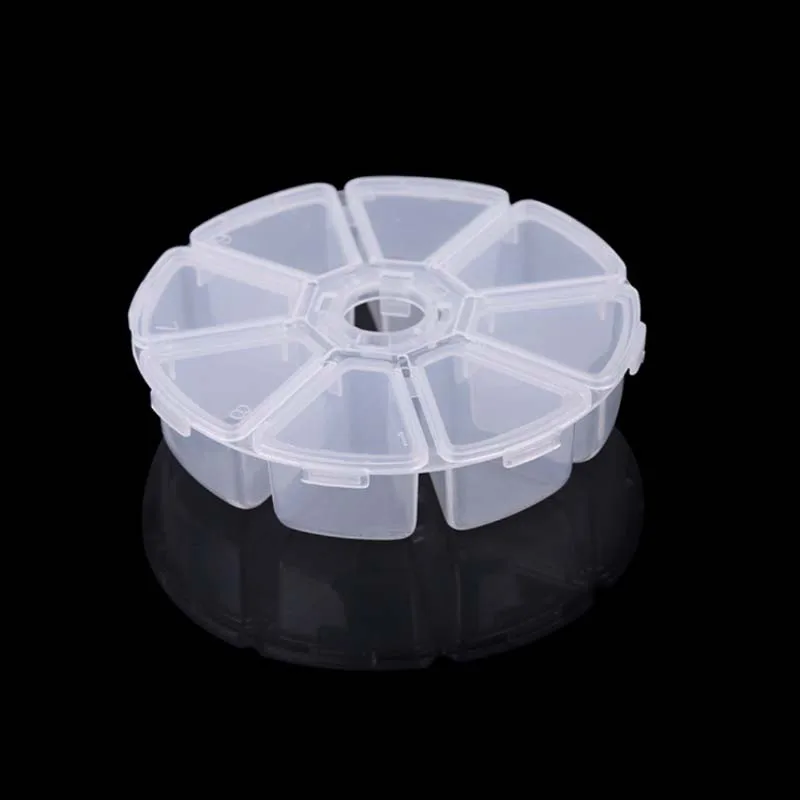 

1pcs Plastic Transparent Nail Manicure Tools Storage Box Organizer Case Jewelry Beads Pills Small Components Container Box