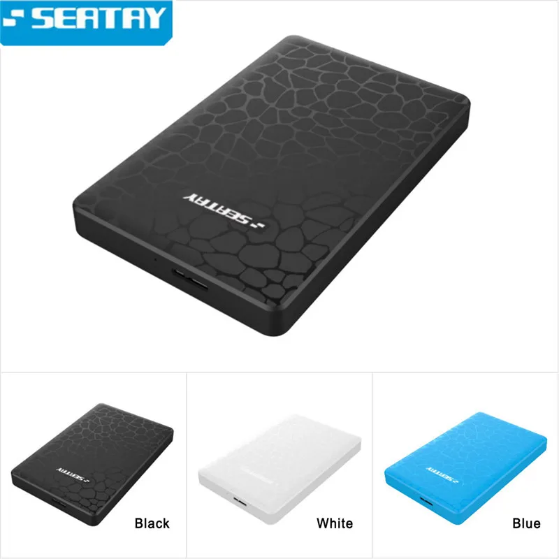 

2.5" SATA USB3.0 Crack Pattern Mobile Hard Disk Case Micro B Mobile Hard Drive Enclosure Screws Free Support UASP Protocol 3TB