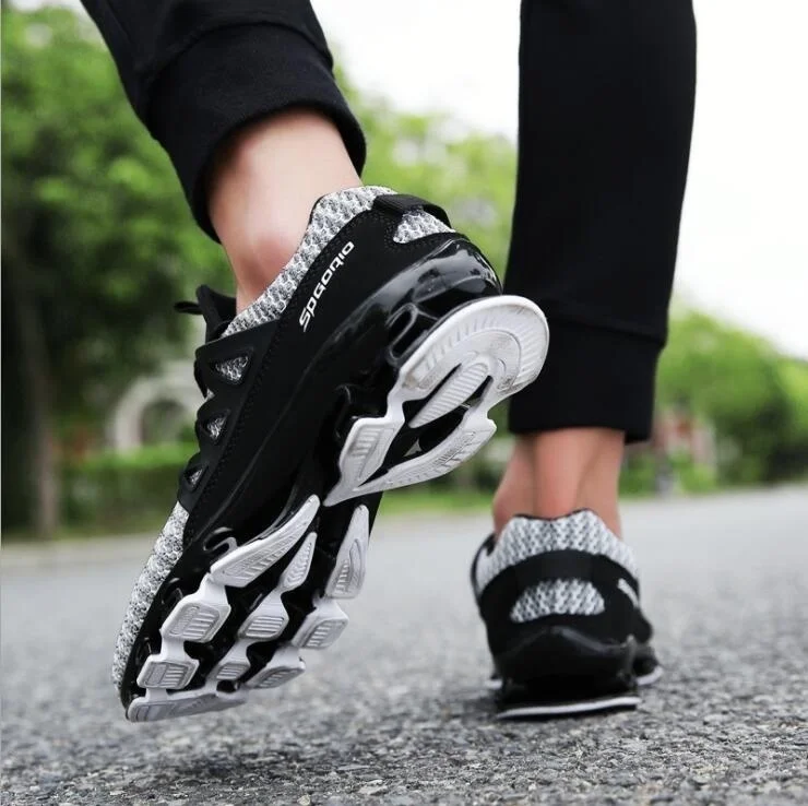 Casuais Respirável Caminhada Tênis Ar Size Sapatos 39 47 Sycatree Flyknit grey Livre Ao Esportes Plus Acampamento Lâmina Homens De Black Dos red w58q0v